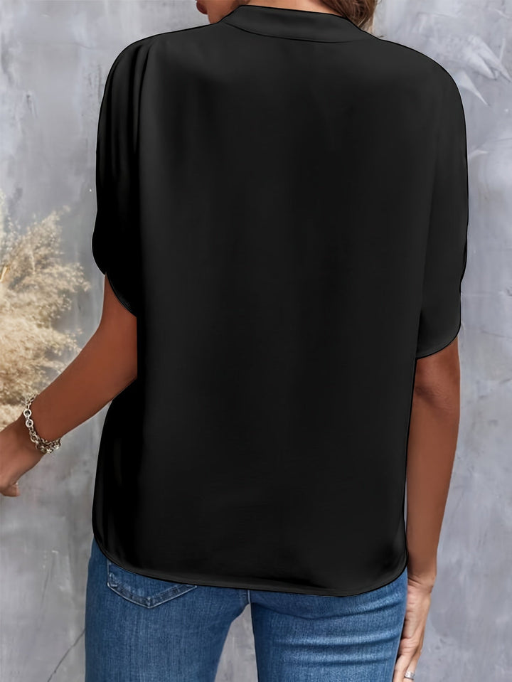 Damen elegante Bluse, atmungsaktiv für Sommer (6)