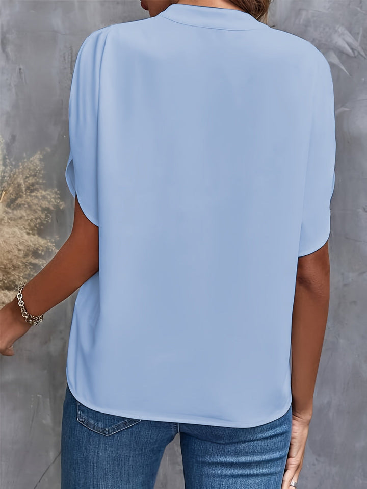 Damen elegante Bluse, atmungsaktiv für Sommer (8)