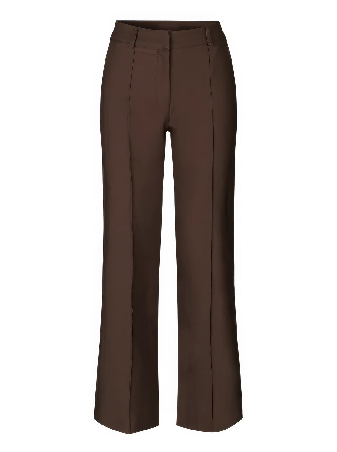 Damen Elegante Hose mit Hochbund in Braun 3