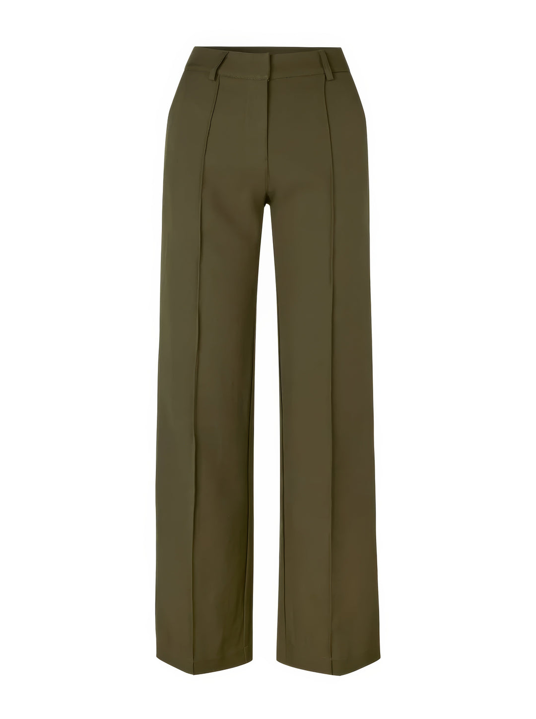 Damen Elegante Hose mit Hochbund in Grün 3