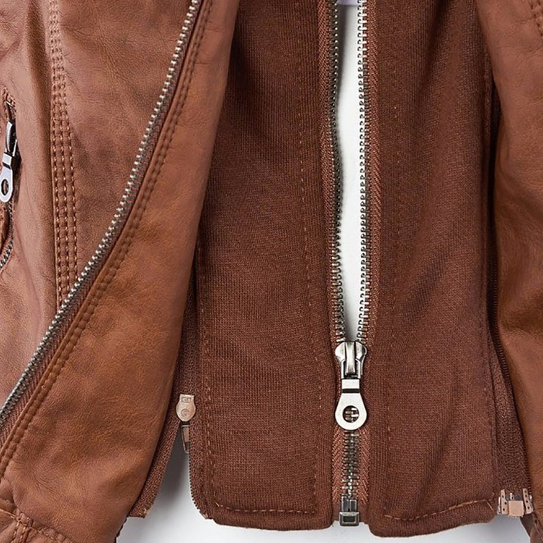 Damen Elegante Thermojacke mit abnehmbarer Kapuze (17)