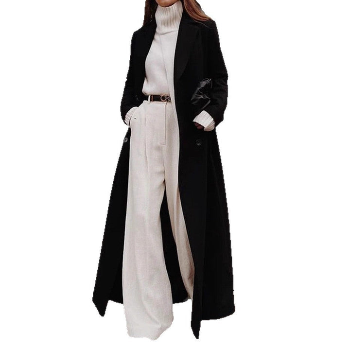 Damen eleganter Langmantel für Herbst (5)