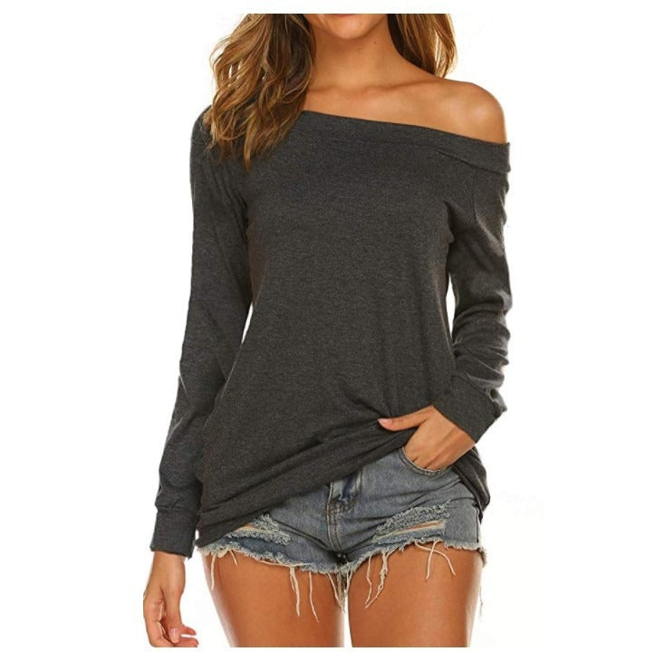 Damen Eleganter Pullover für Büro und Freizeit in Dunkelgrau