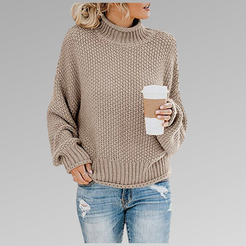 Damen Eleganter Pullover für den Herbst in Beige