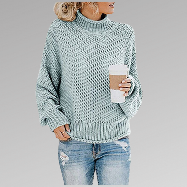 Damen Eleganter Pullover für den Herbst in Blau