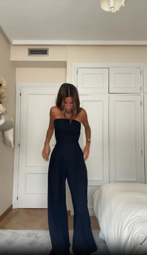 Damen Eleganter Taillierter Jumpsuit (5)