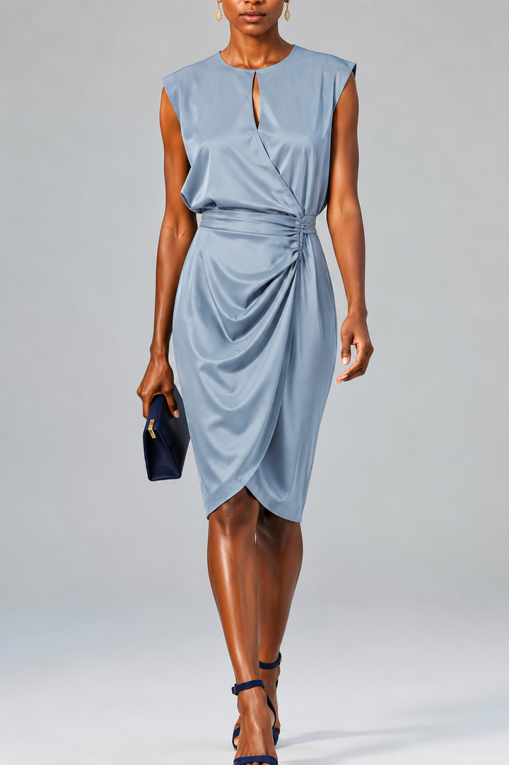 Damen elegantes Abendkleid zu formalen Anlässen in Hellblau