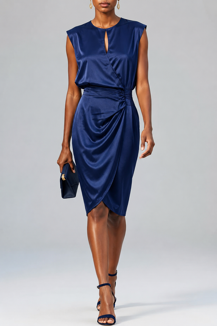 Damen elegantes Abendkleid zu formalen Anlässen in Marineblau