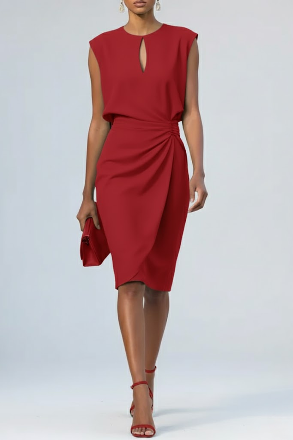 Damen elegantes Abendkleid zu formalen Anlässen in Rot