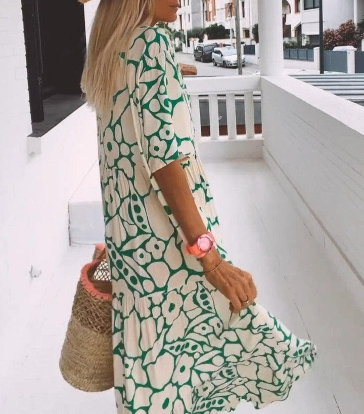 Damen Elegantes Boho-Maxikleid für den Sommer
