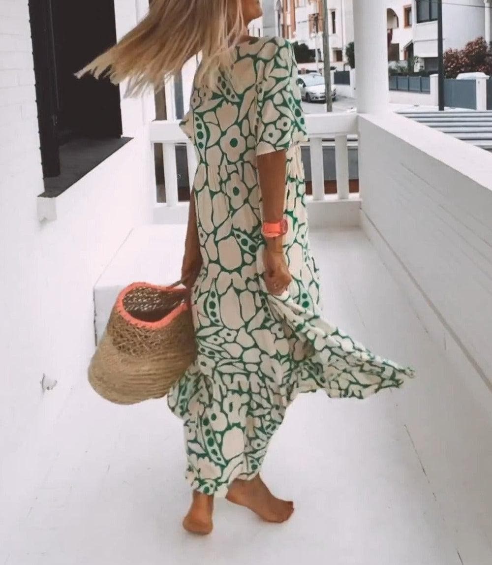 Damen Elegantes Boho-Maxikleid für den Sommer (2)