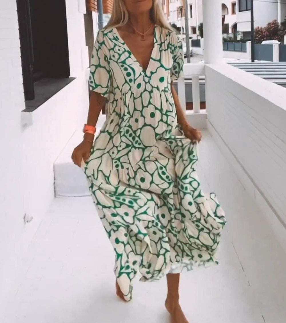 Damen Elegantes Boho-Maxikleid für den Sommer (3)