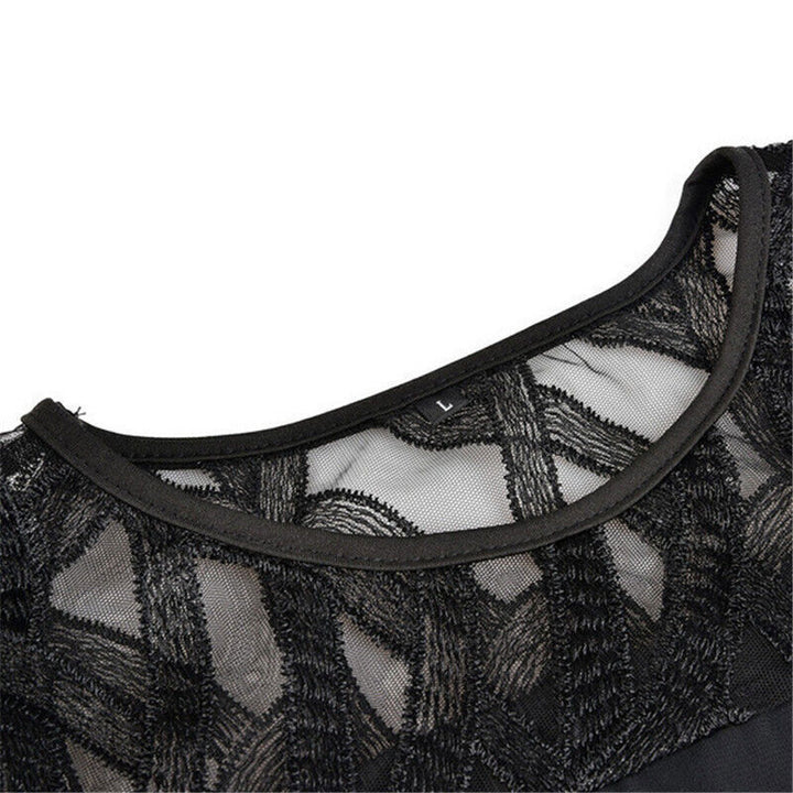Damen Elegantes Fließendes Midikleid (10)