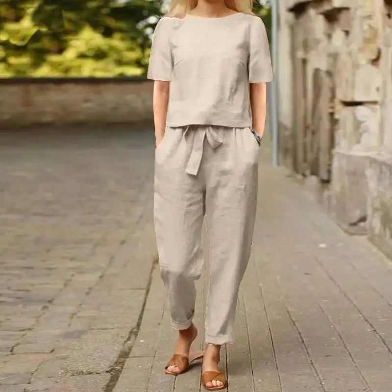 Damen elegantes Jumpsuit-Set für Alltag (2)