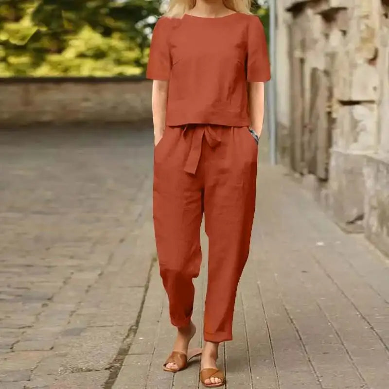 Damen elegantes Jumpsuit-Set für Alltag (3)