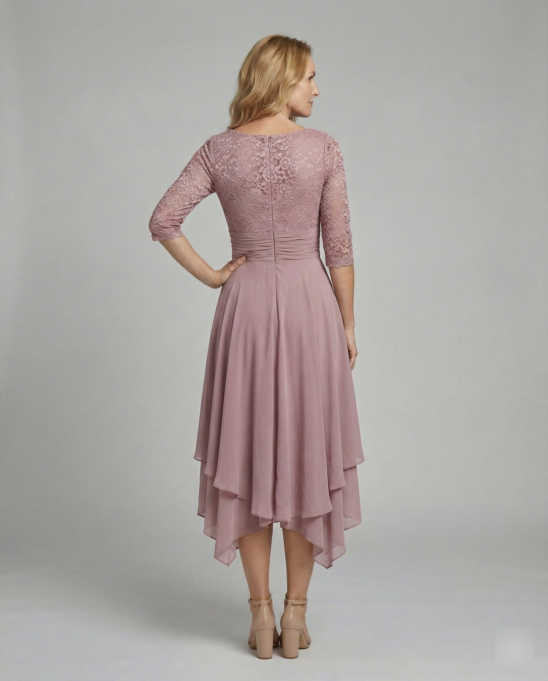 Damen elegantes Kleid für Hochzeitsgäste (4)