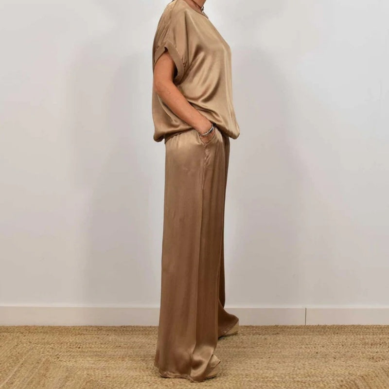 Damen elegantes luftiges Set für jeden Anlass (9)