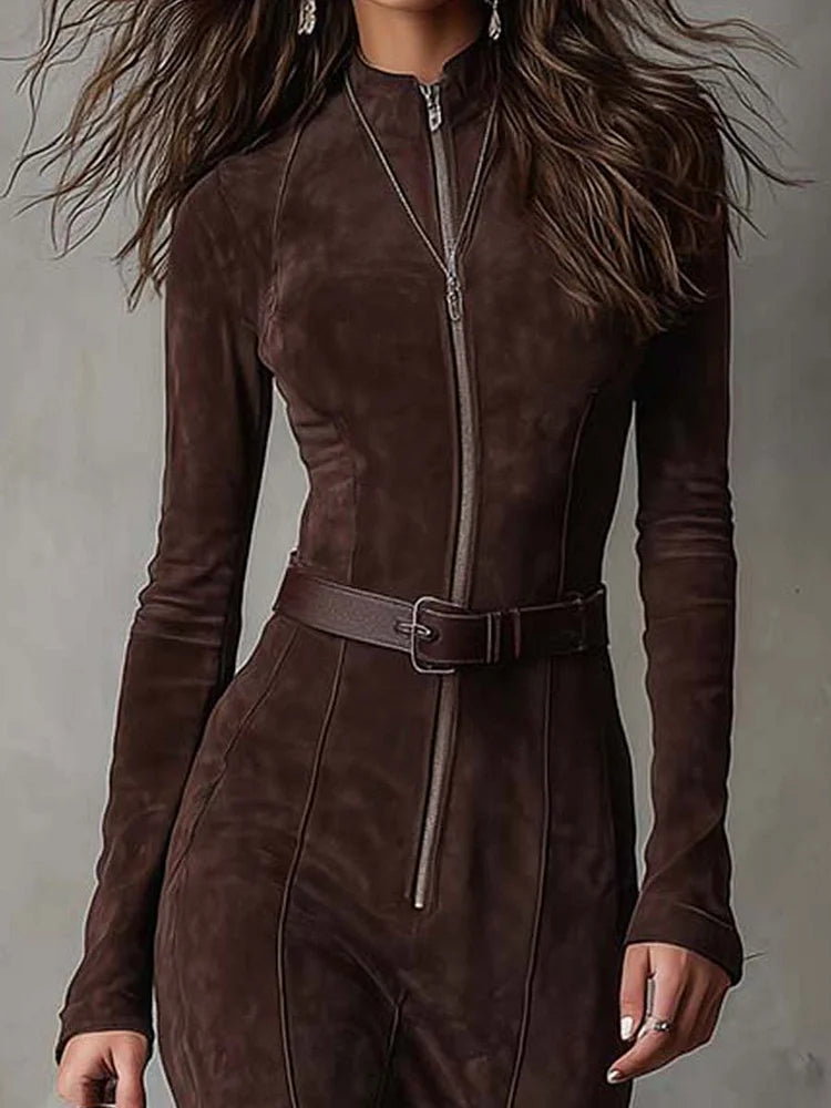 Damen elegantes Maxikleid für Herbst-Hochzeiten (2)