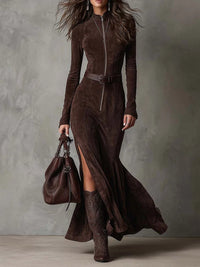 Klara | Damen elegantes Maxikleid für Herbst-Hochzeiten