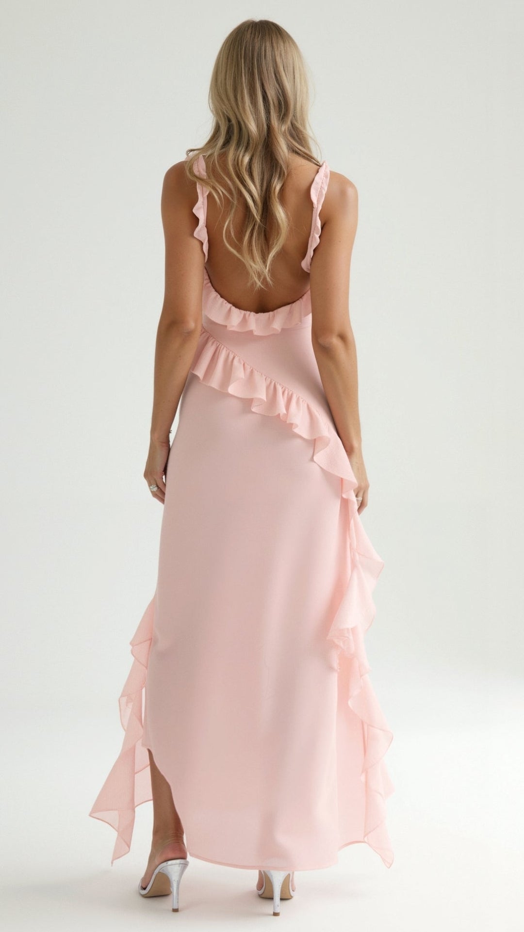 Damen elegantes Maxikleid mit fließendem Schnitt für Hochzeitsgäste und Abendanlässe (16)