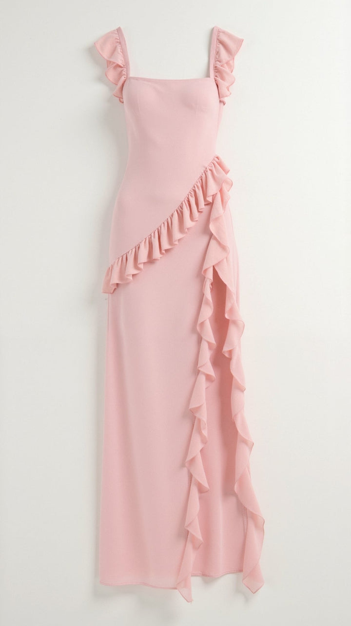Damen elegantes Maxikleid mit fließendem Schnitt für Hochzeitsgäste und Abendanlässe (17)