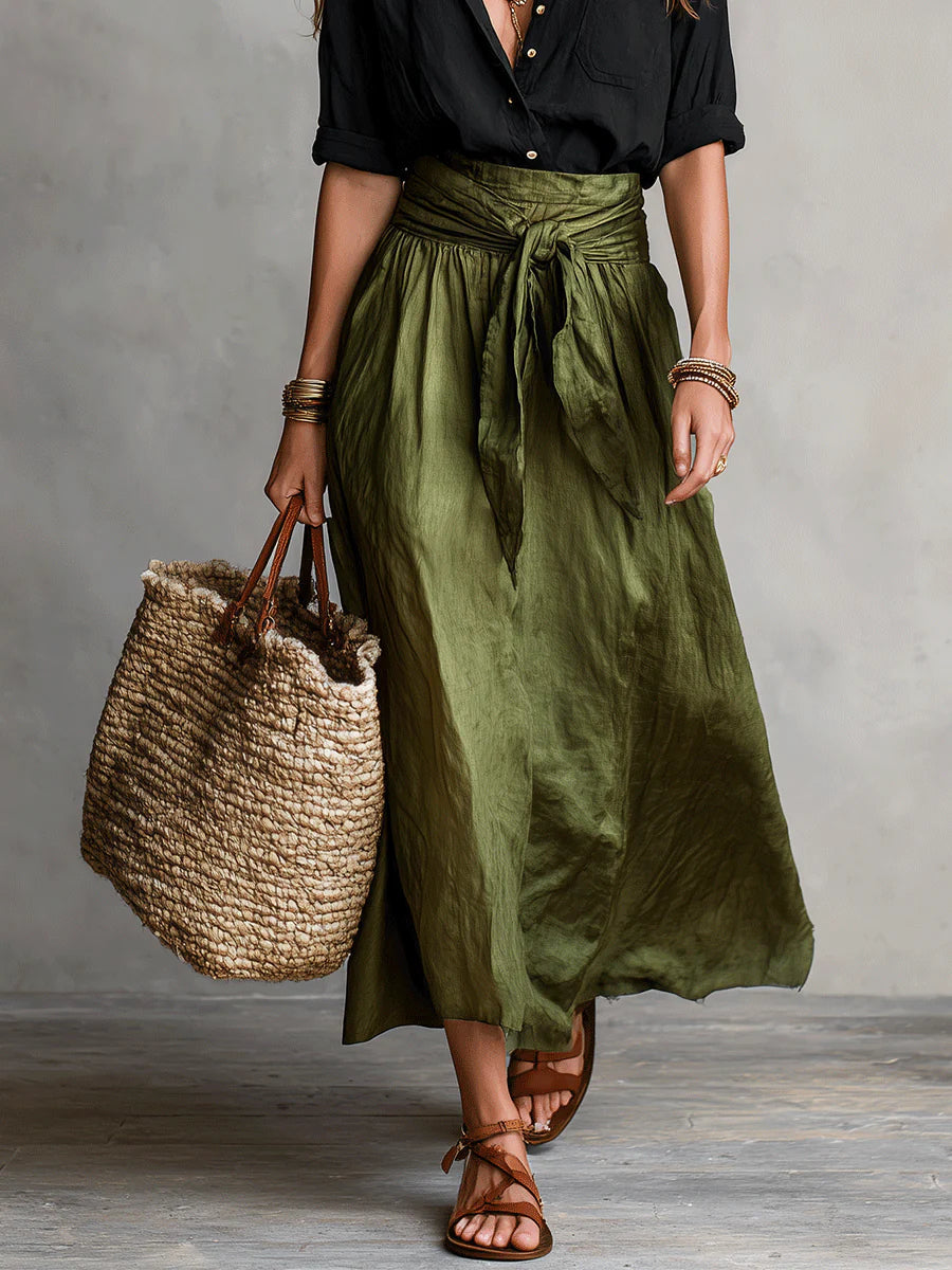 Damen Elegantes Midi Kleid Set klassisch (5)