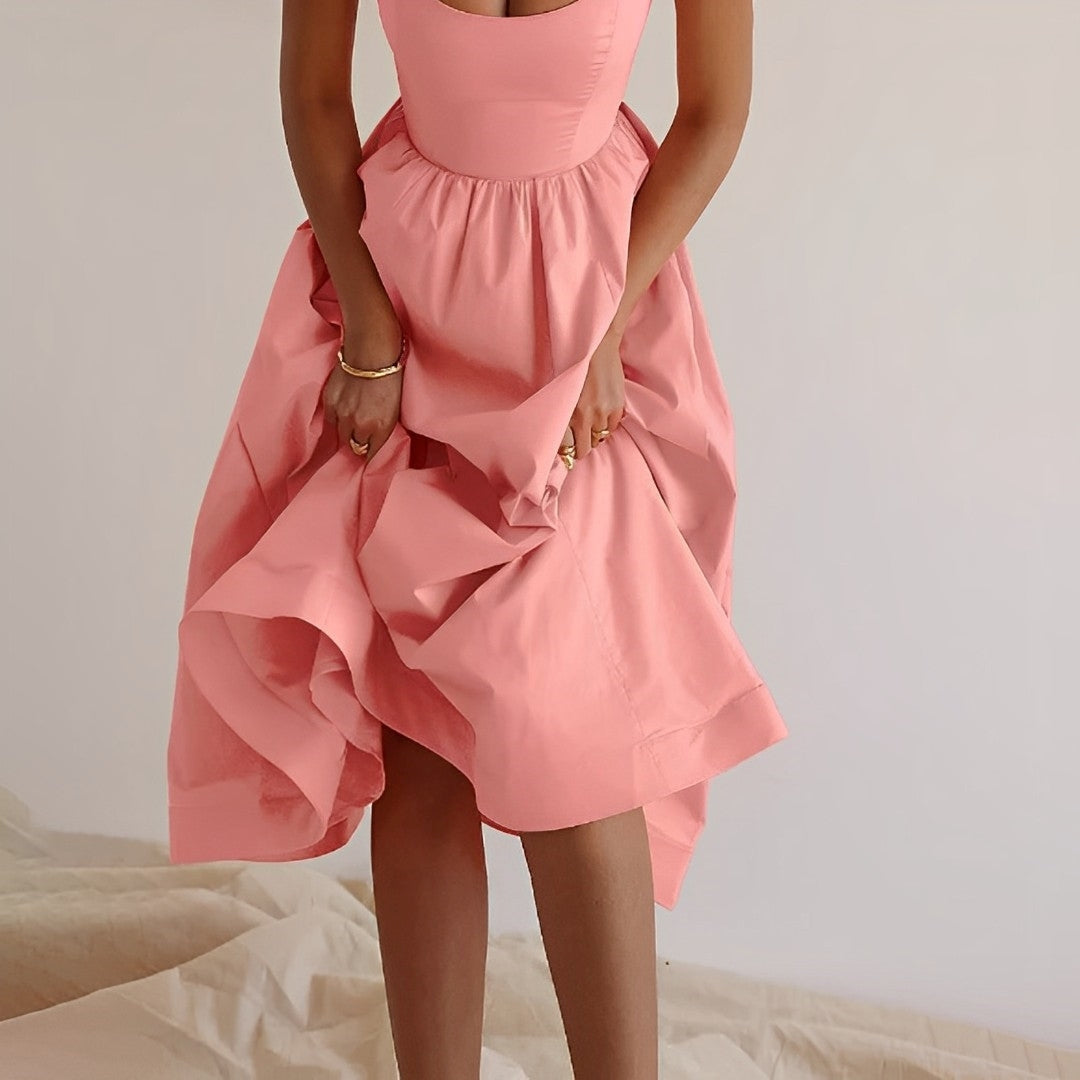 Damen elegantes Midikleid für Hochzeitsgäste (6)