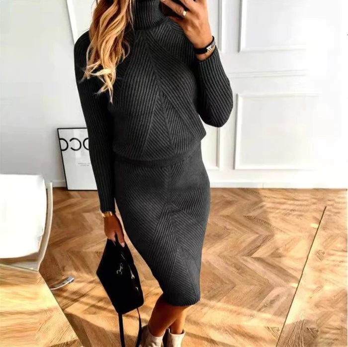 Damen Elegantes Outfit Set für vielseitige Anlässe in Schwarz