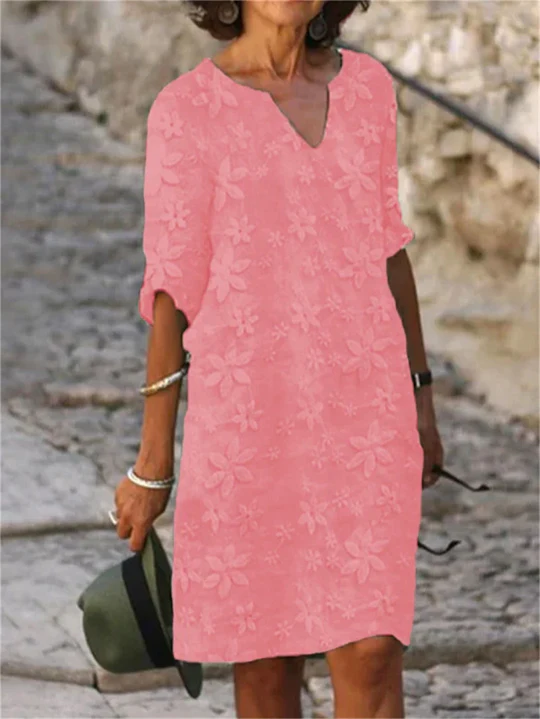Damen Elegantes Sommerkleid aus Baumwolle in Angeln