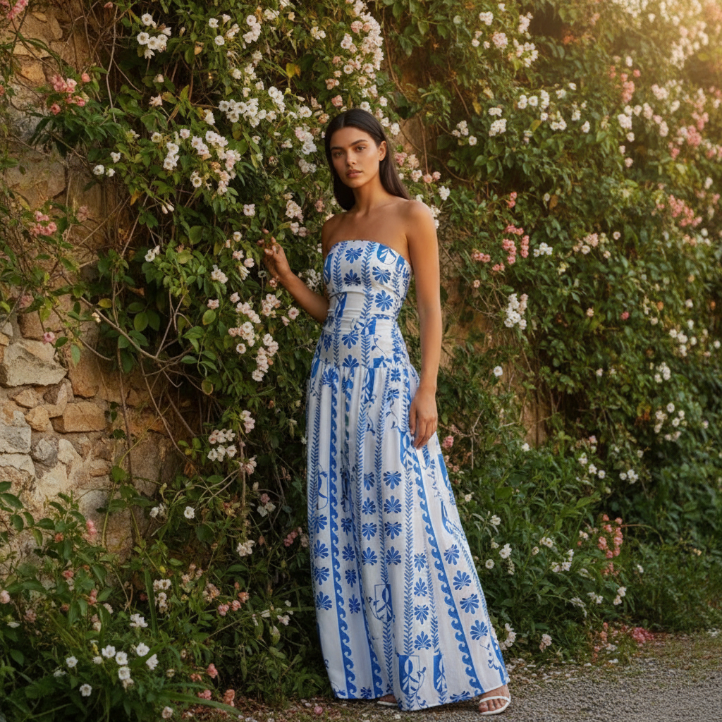 Damen Festliches Kleid Maxi elegant (2)