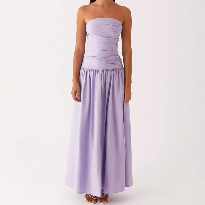 Damen Festliches Kleid Maxi elegant in Lavender