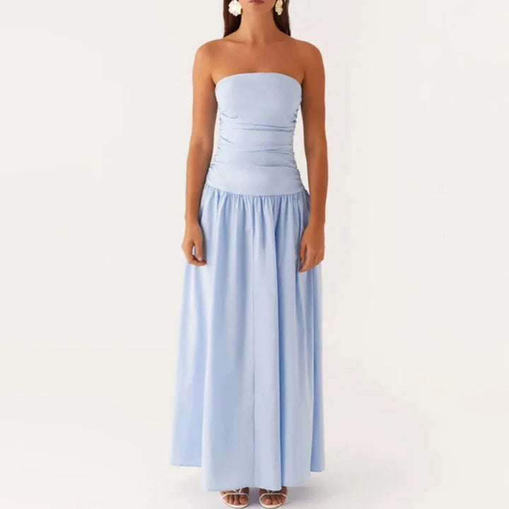 Damen Festliches Kleid Maxi elegant in Sky Blue