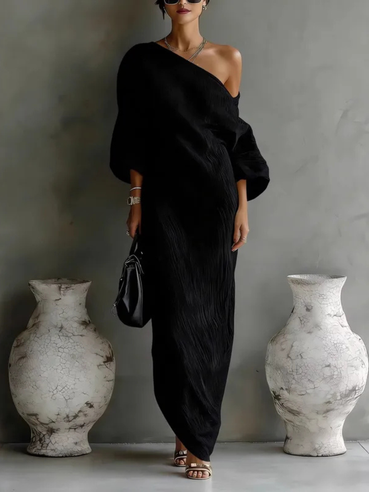 Damen Festliches Maxikleid für elegante Anlässe in Schwarz