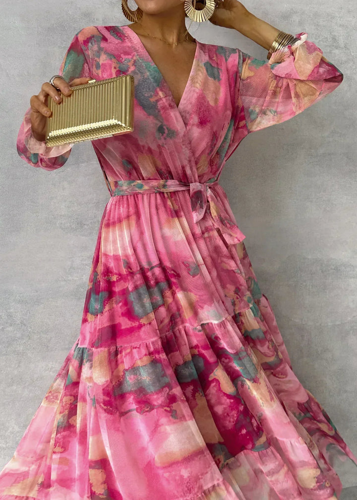 Damen Festliches Maxikleid mit Blumenmuster (3)