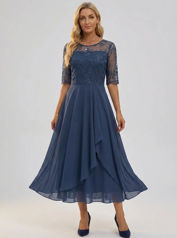 Damen Festliches Spitzenkleid für Hochzeitsgäste