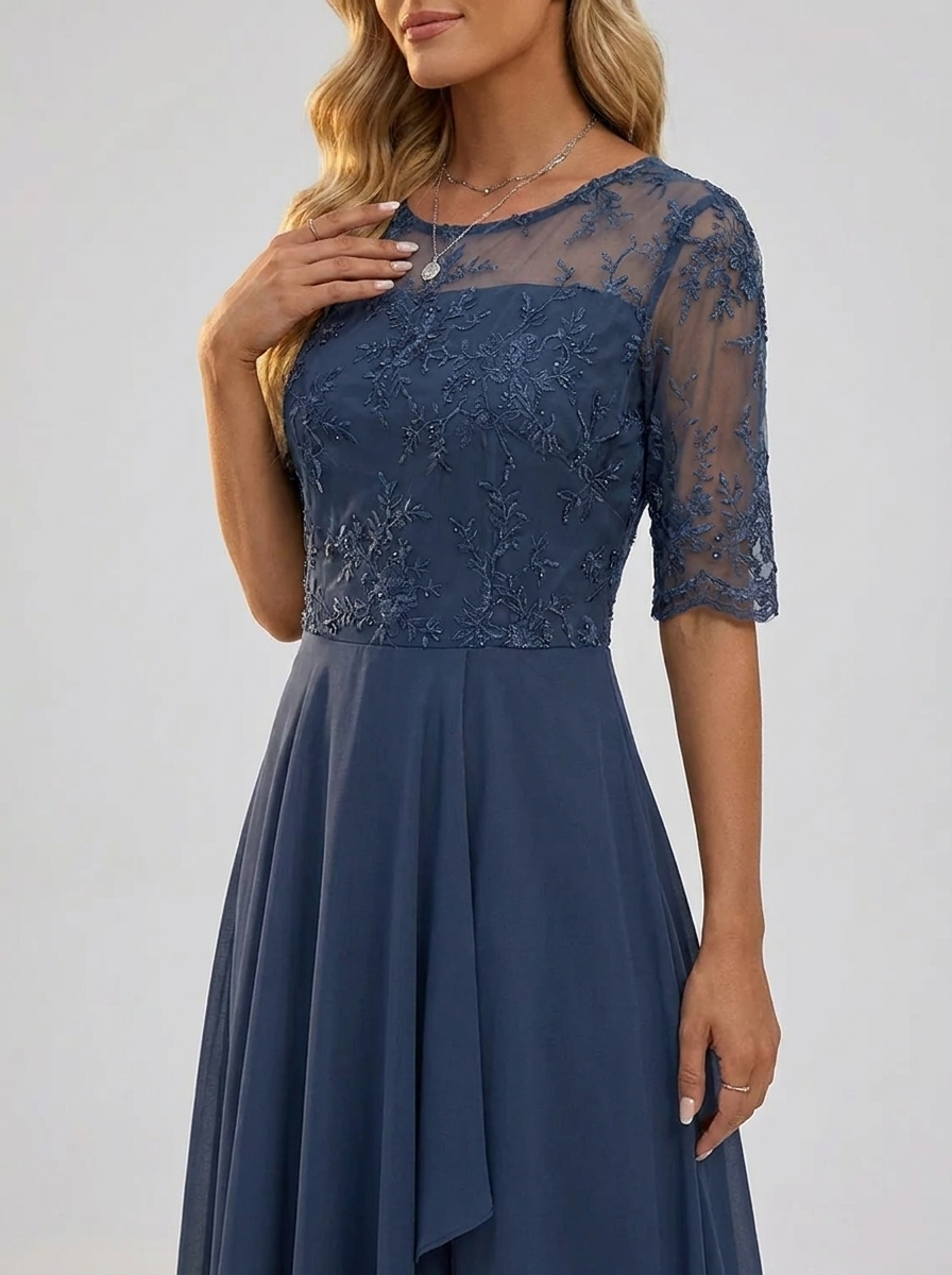 Damen Festliches Spitzenkleid für Hochzeitsgäste (3)
