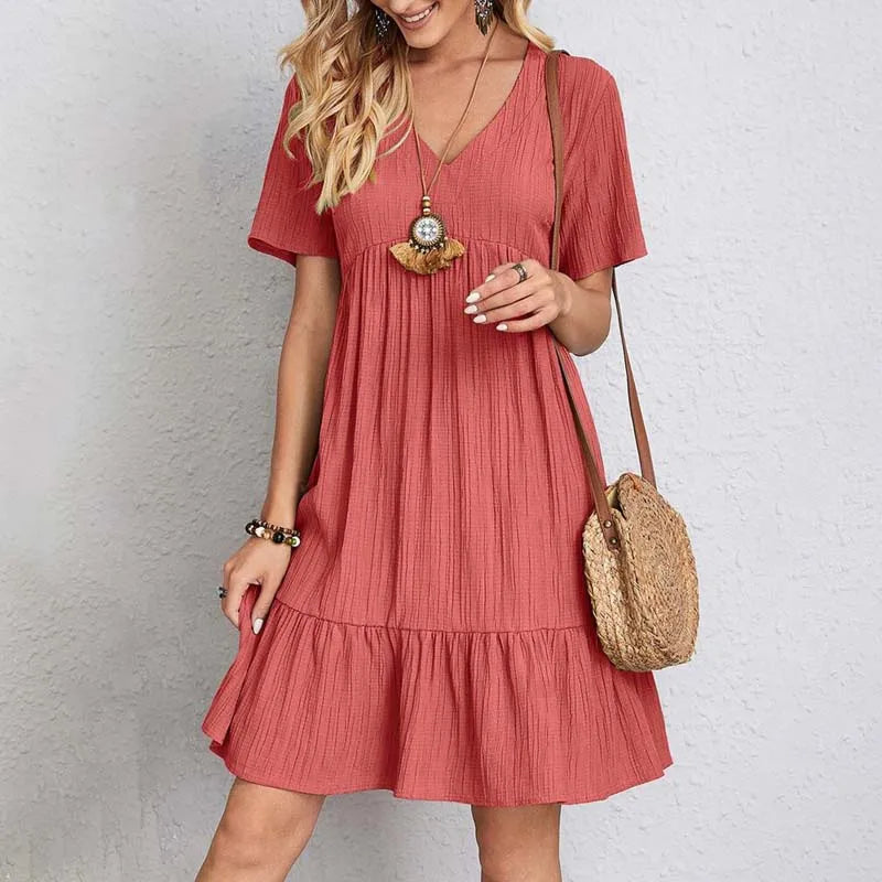 Damen Fließendes Sommerkleid