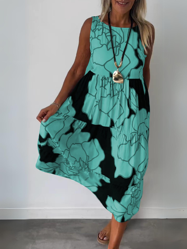 Damen Florales Sommerkleid