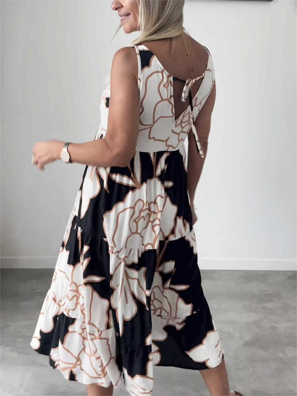 Damen Florales Sommerkleid (2)