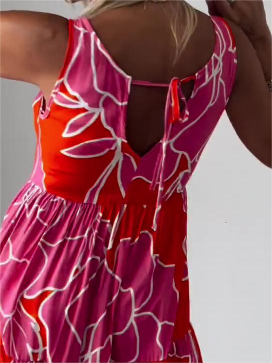 Damen Florales Sommerkleid (4)