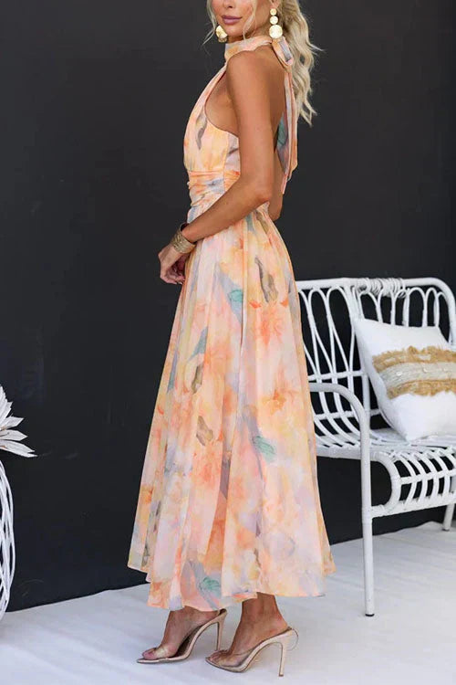 Damen florales Sommerkleid in Maxilänge für Hochzeitsgäste (5)