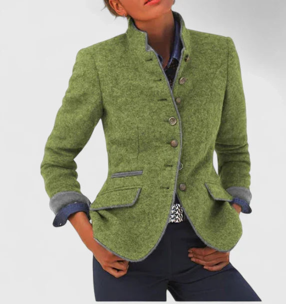 Damen Formale Strickjacke für Büro in Grün