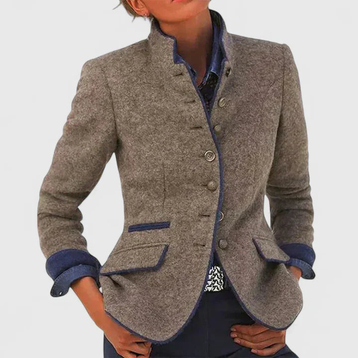 Damen Formale Strickjacke für Büro in Karamell