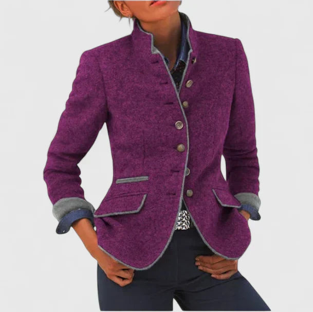Damen Formale Strickjacke für Büro in Lila