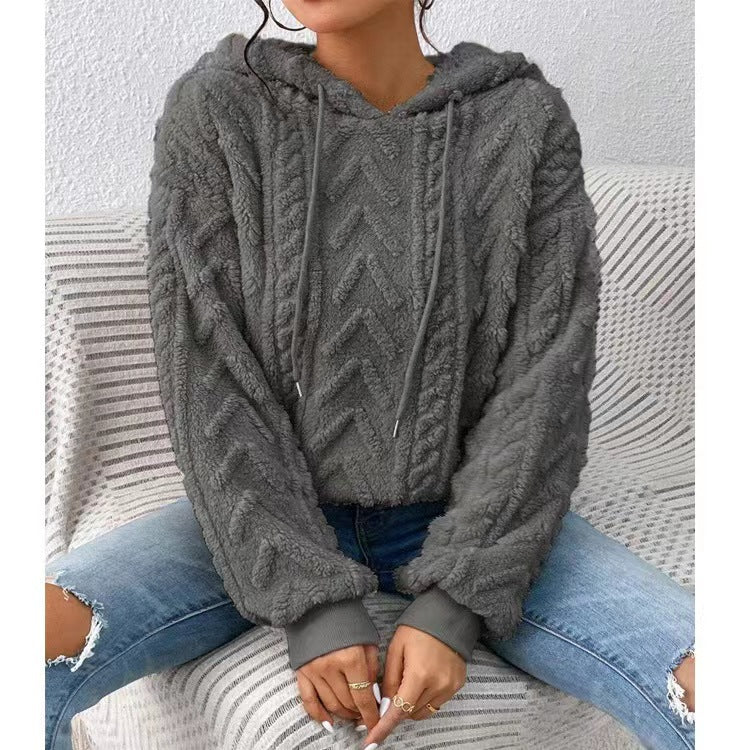 Damen Gemütlicher Pullover für Alltag und Freizeit in Dunkelgrau