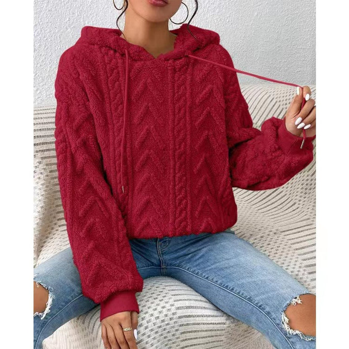 Damen Gemütlicher Pullover für Alltag und Freizeit in Rot
