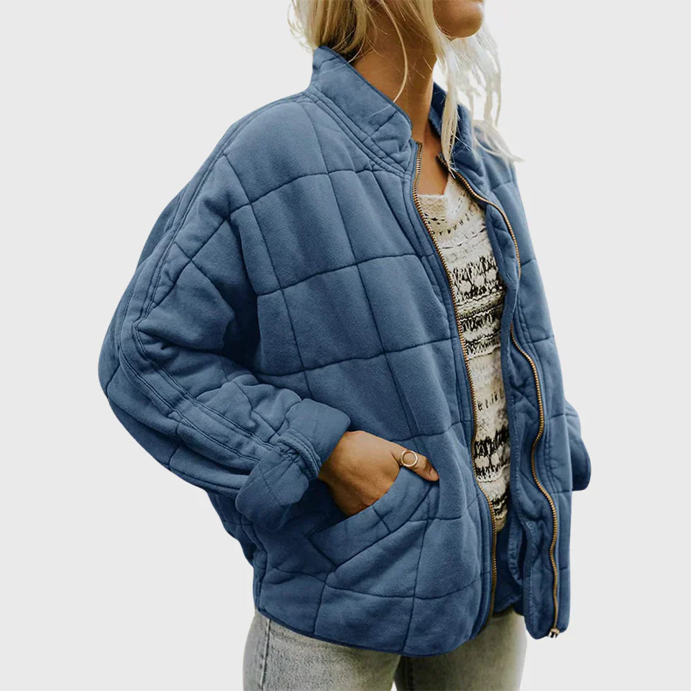 Damen Gesteppte Übergangsjacke für Herbst in Blau