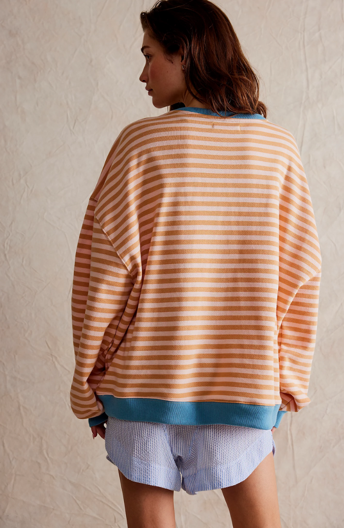 Damen Gestreifter Pullover für Frühling und Alltag (12)