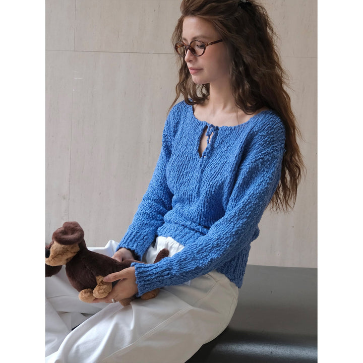 Damen Grobstrick Weihnachtspullover im Cardigan-Stil (3)