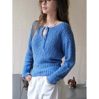 Mia | Damen Grobstrick Weihnachtspullover im Cardigan-Stil